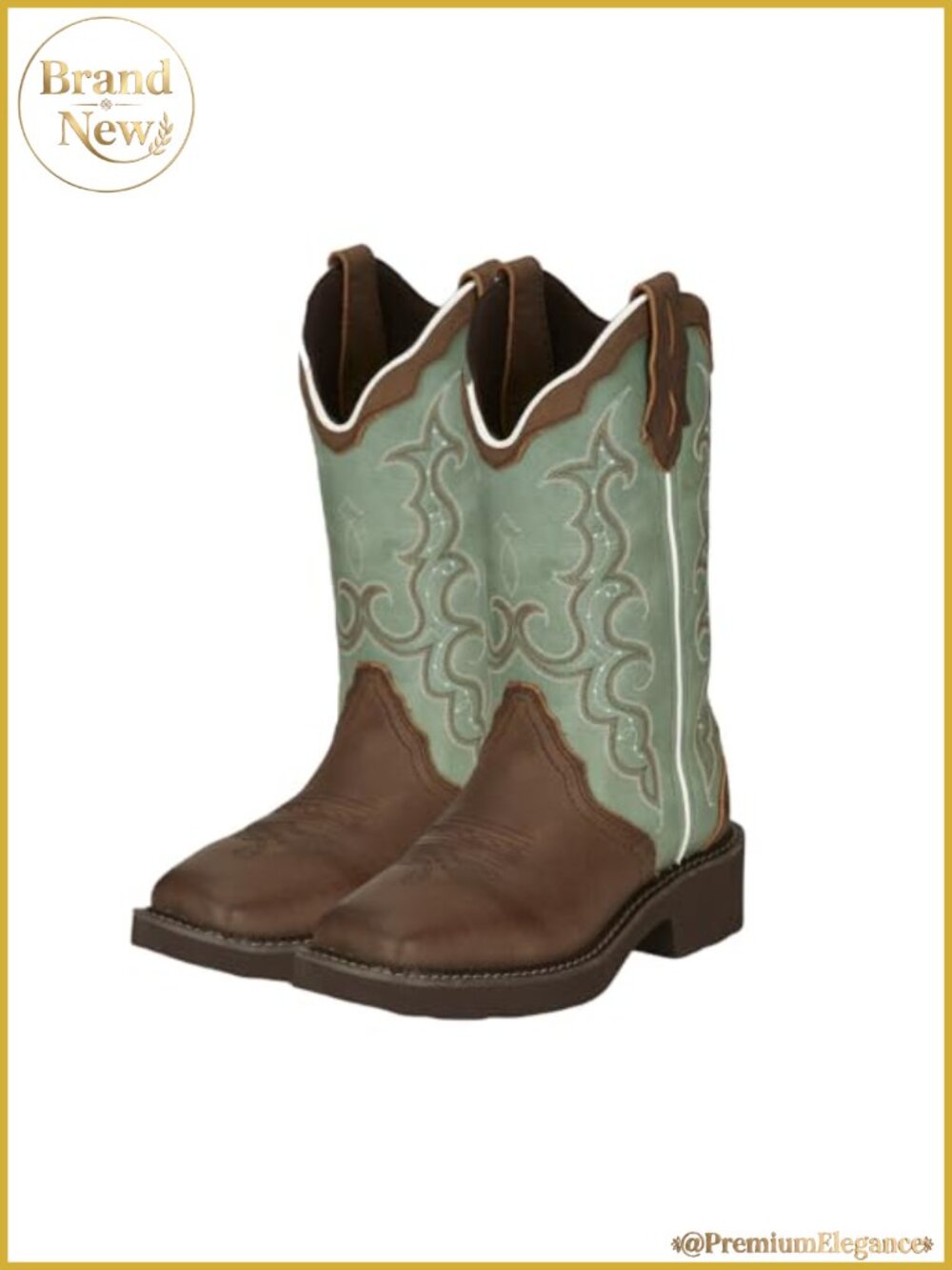 Women's Western Boot Square Toe Leather J-Flex Comfort